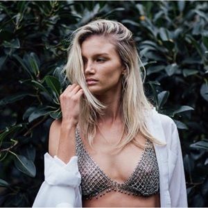 Christie Nicole Blaire chain bra